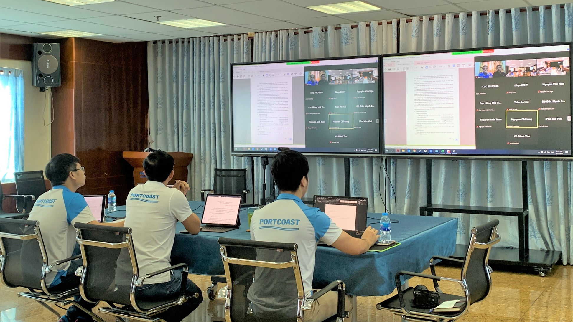 Portcoast participates in the online meeting with Vietnam Maritime Administration