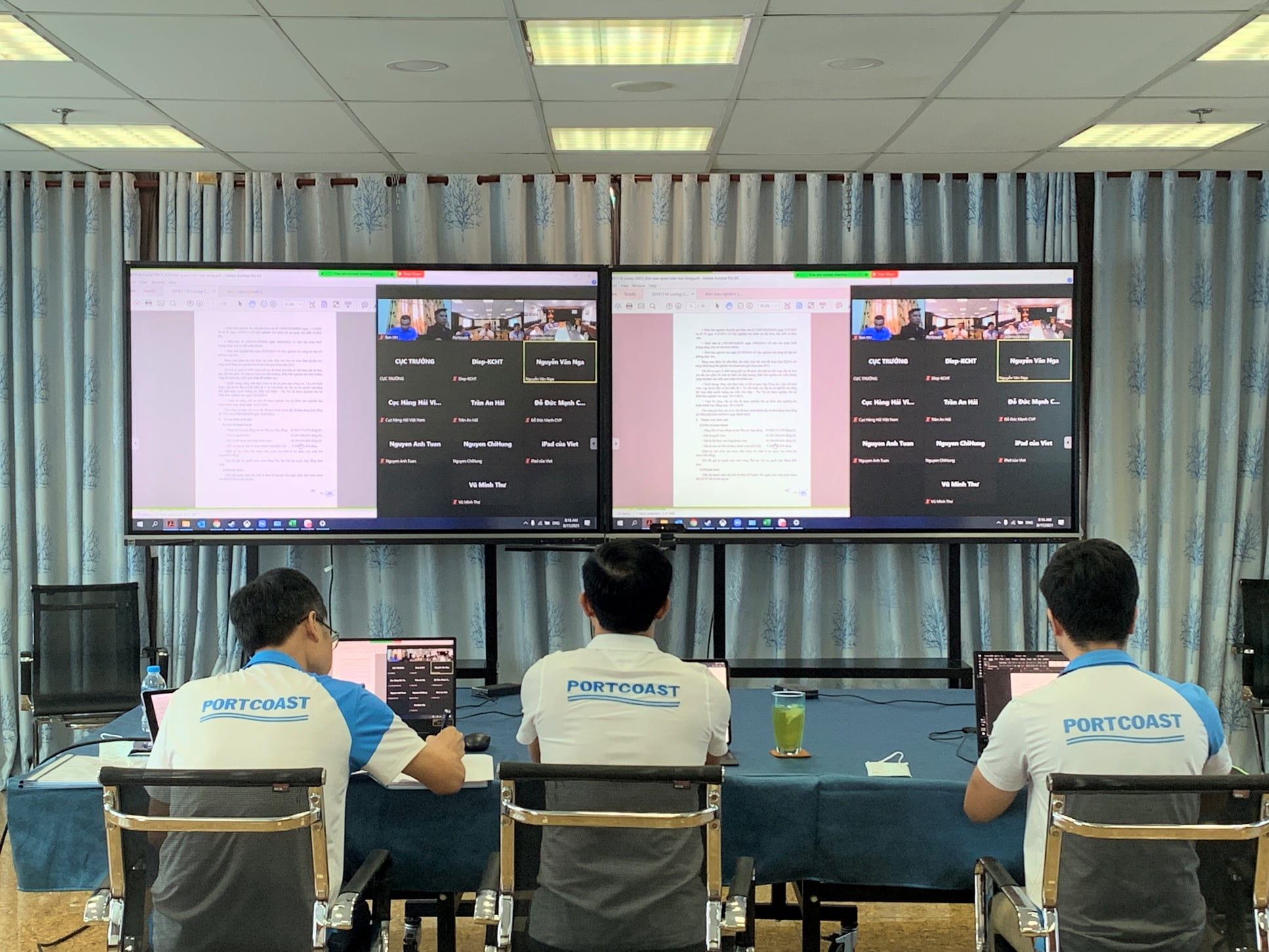 Portcoast participates in the online meeting with Vietnam Maritime Administration