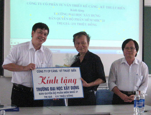 Portcoast tài trợ cho trường Đại học Xây Dựng bản quyền bộ phần mềm MIKE 21  