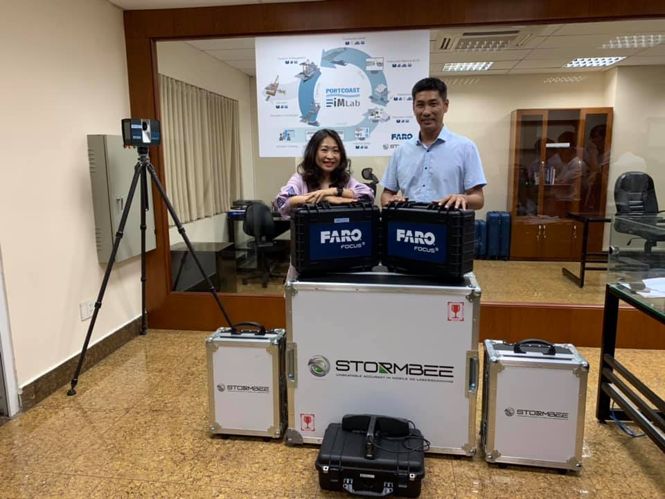 Portcoast nhận thêm Máy quét 3D Faro và UAV Stormbee