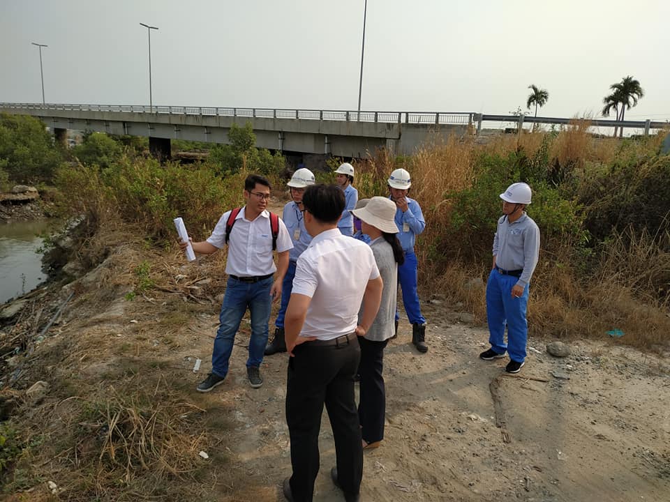 Portcoast team  check the project site for Environmental Impact Assessment of Maintenance Dredging Project of Posco Port and Posco SS Vina Port