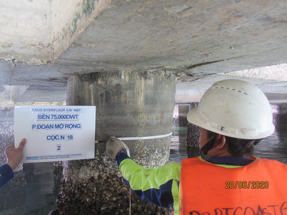 Kiểm tra và xác định cấu trúc Bến của Cảng Interflour 