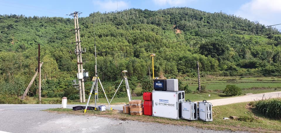 Portcoast khảo sát địa hình dự án Vũng Áng Logistic