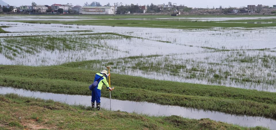 Portcoast khảo sát địa hình dự án Vũng Áng Logistic