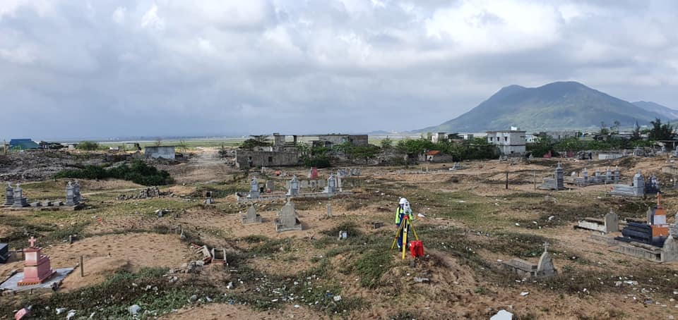 Portcoast khảo sát địa hình dự án Vũng Áng Logistic