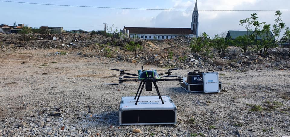 Portcoast khảo sát địa hình dự án Vũng Áng Logistic