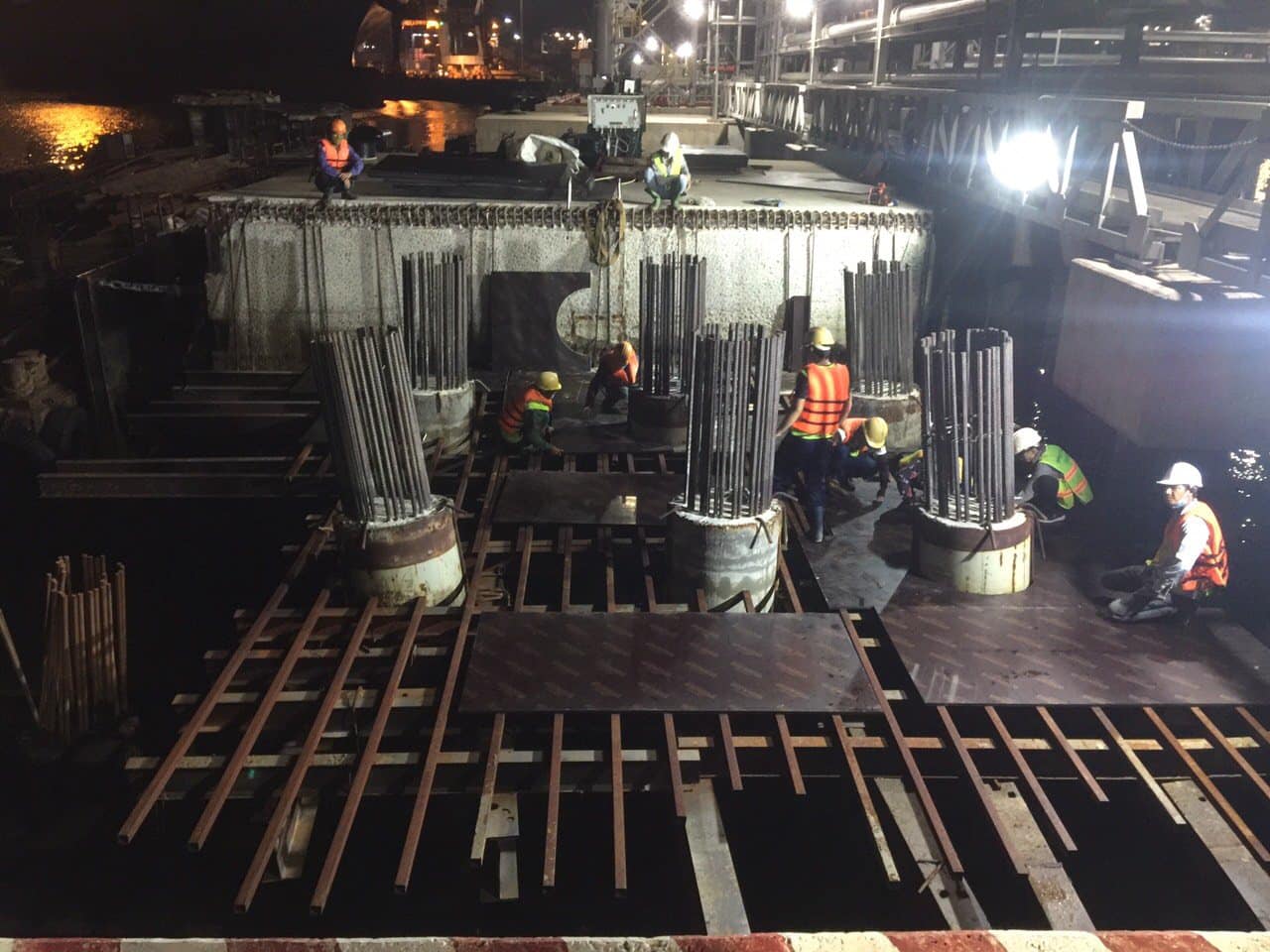 Portcoast thực hiện giám sát công tác đóng cọc tại Cảng hóa chất Hyosung Vina