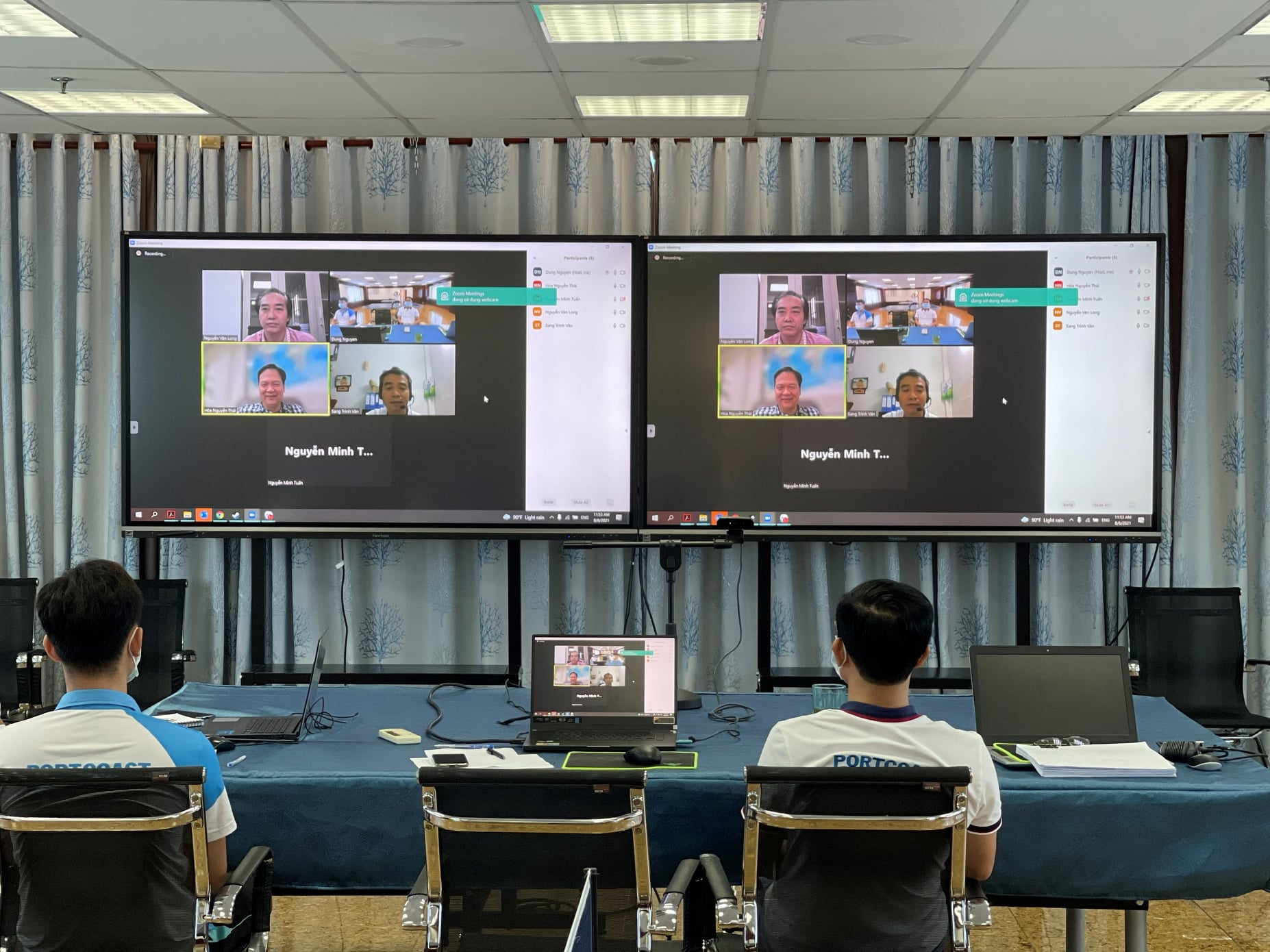 Portcoast held an online meeting with Cai Mep International Logistics Ltd.