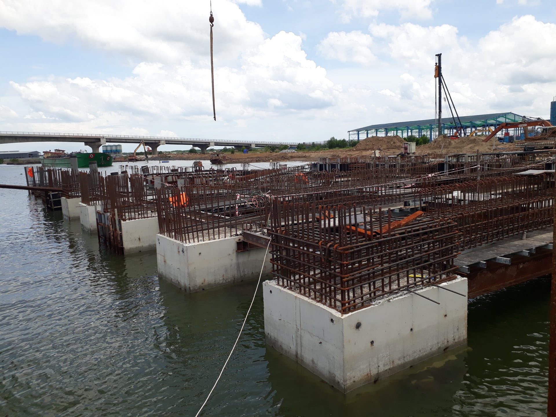 Supervision work at Bao Long - Phu My Domestic Port Project