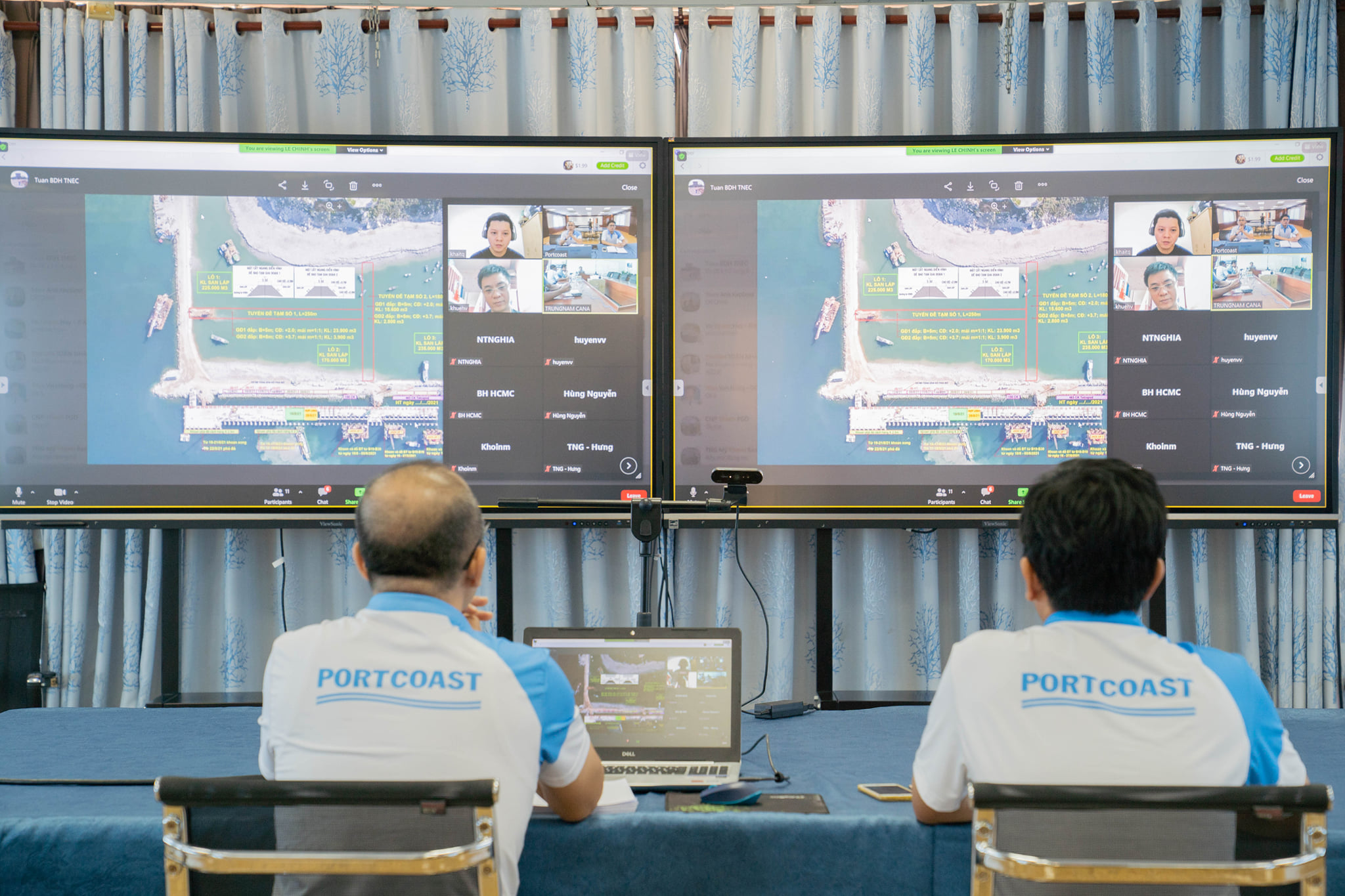 Portcoast participates in the online meeting among Trung Nam Ca Na International Seaport Joint Stock Company, B + H 