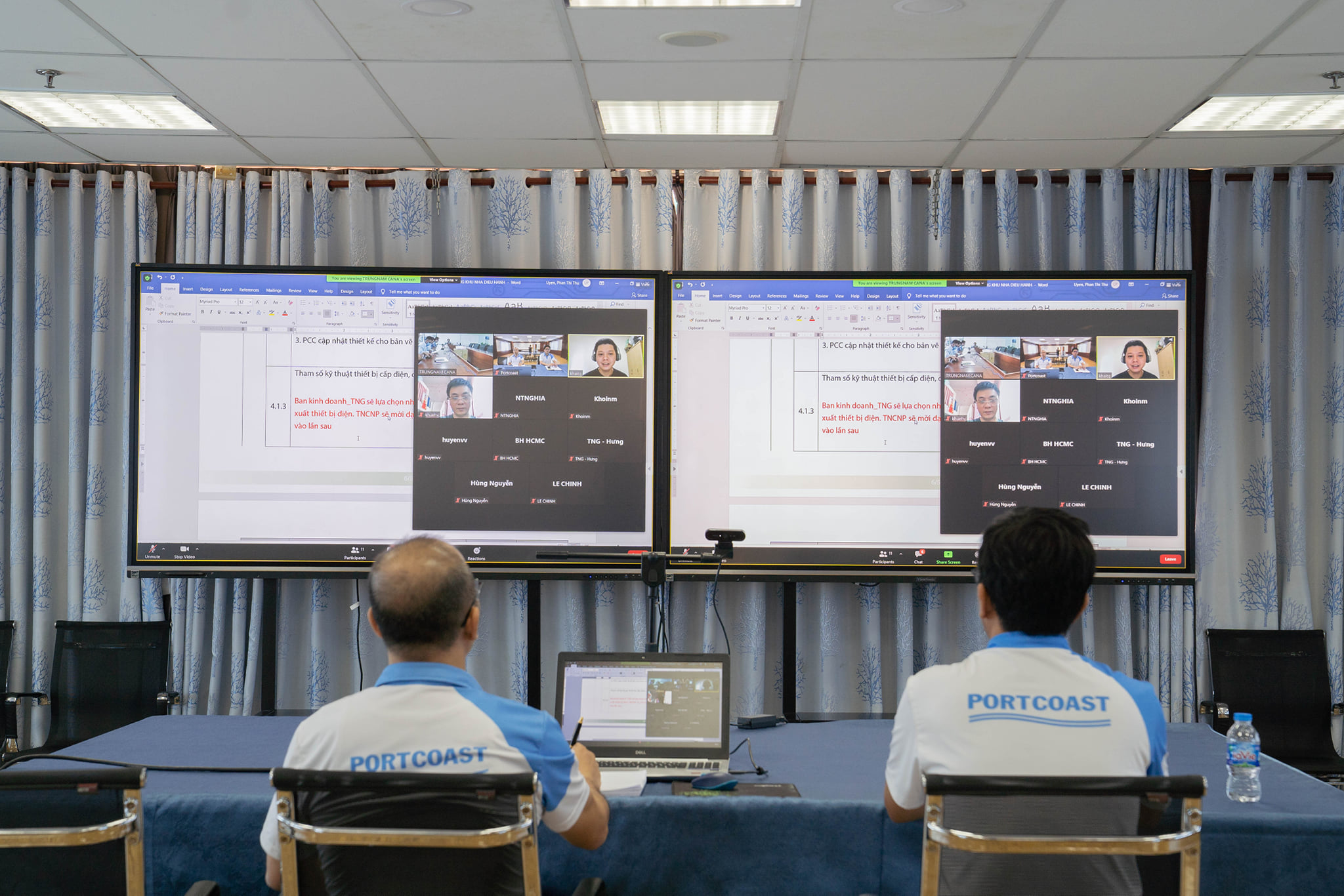 Portcoast participates in the online meeting among Trung Nam Ca Na International Seaport Joint Stock Company, B + H 