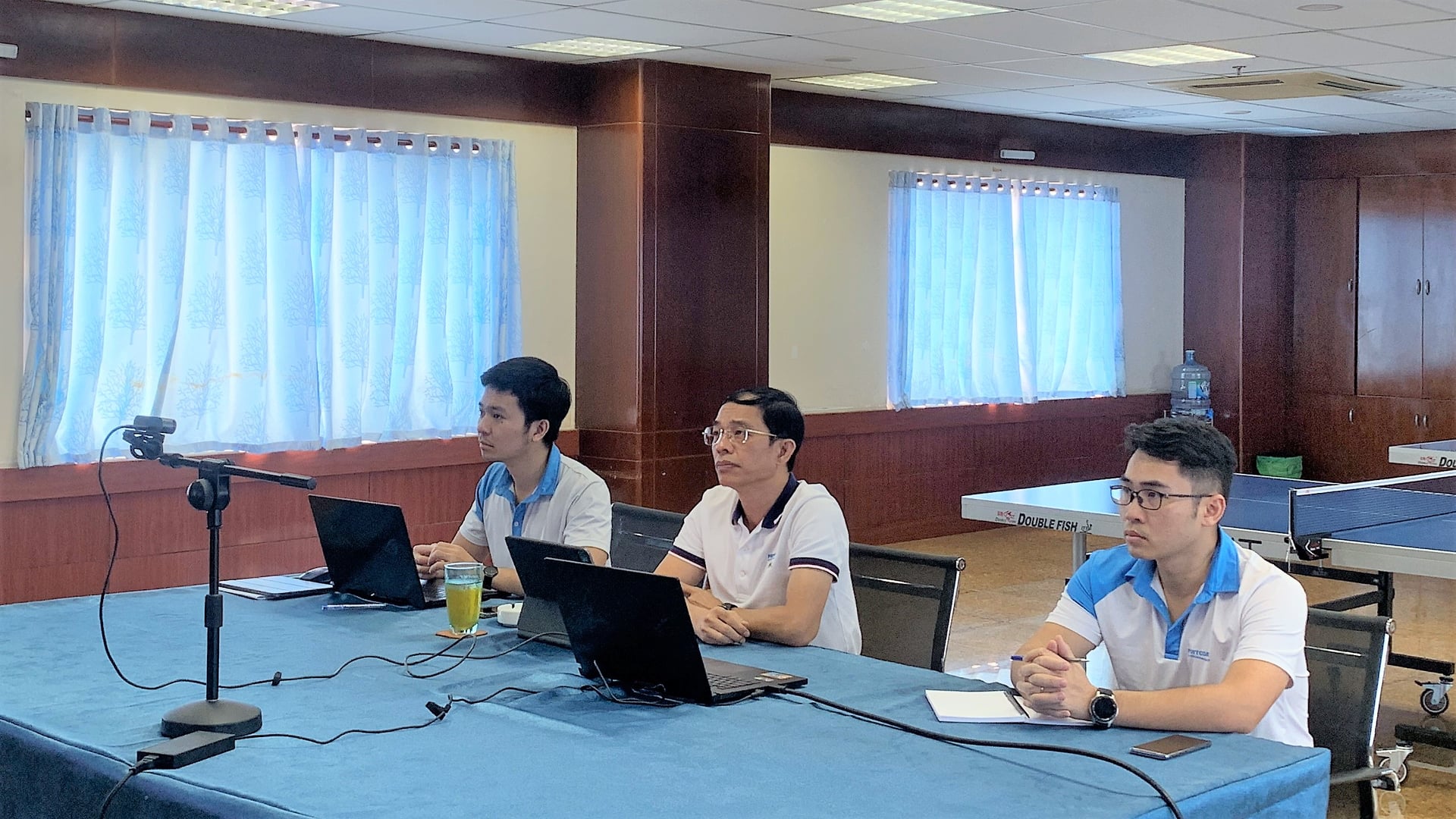 Portcoast với Công ty Cổ phần Cảng biển Quốc tế Trung Nam Cà Ná và các Bên liên quan trong buổi họp trực tuyến