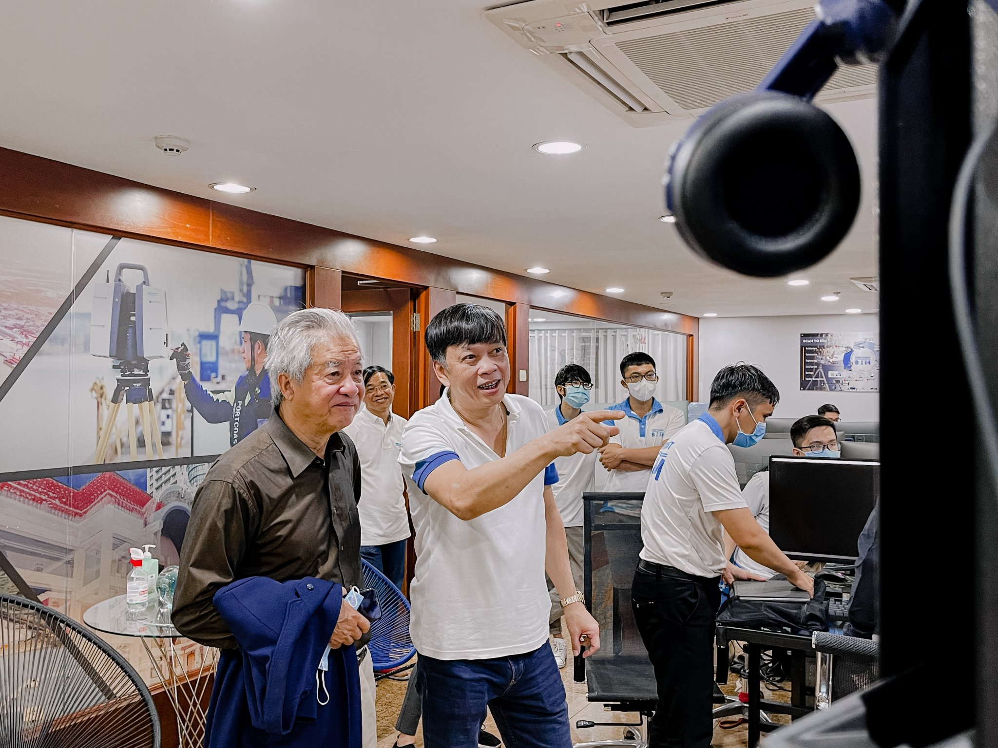 Ông Hồ Nghĩa Dũng – nguyên Bộ trưởng Bộ Giao thông vận tải, có buổi đến thăm tại Trung tâm Portcoast BIM