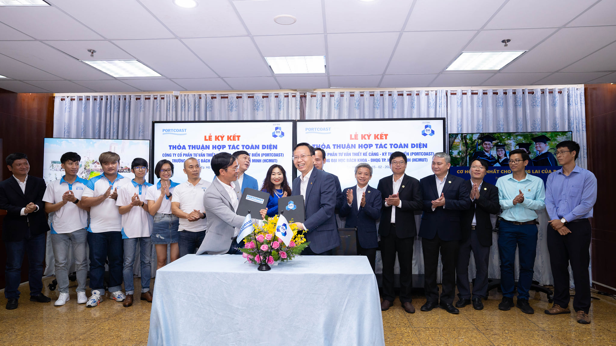 Portcoast Consultant Corporation (Portcoast) and Ho Chi Minh City University of Technology (HCMUT)  signed the Cooperation Agreement