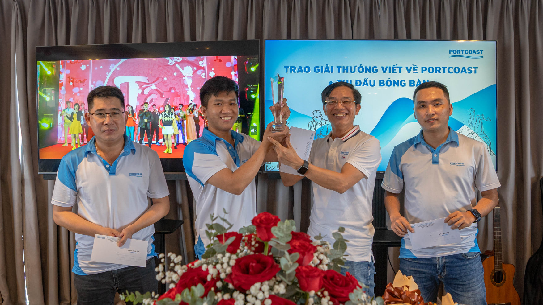 Birthday party for members born in February, March,  April and award prizes for Portcoast contest