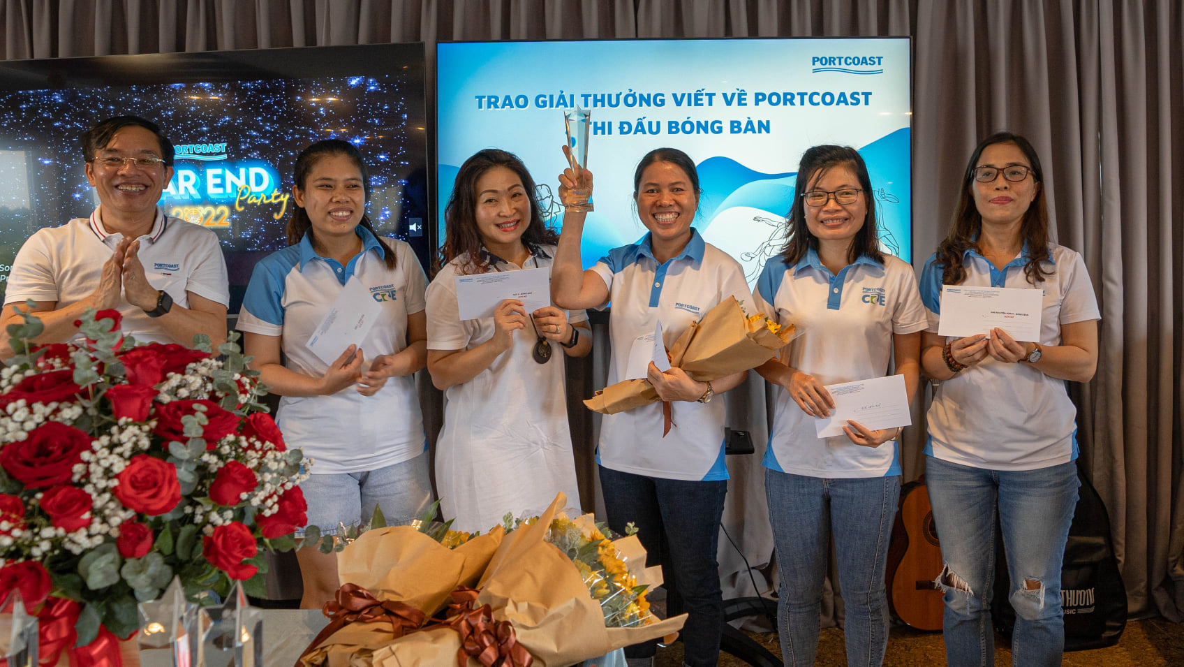 Birthday party for members born in February, March,  April and award prizes for Portcoast contest