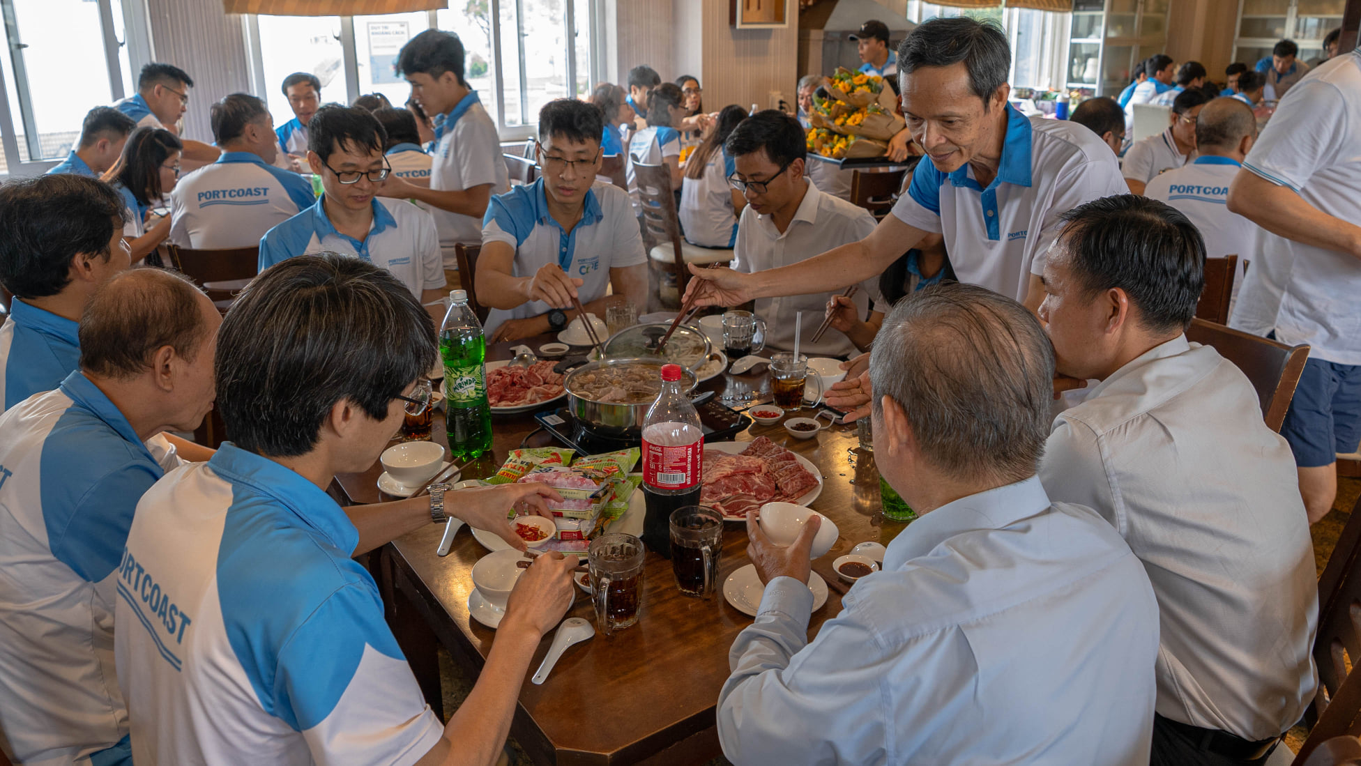 Birthday party for members born in February, March,  April and award prizes for Portcoast contest