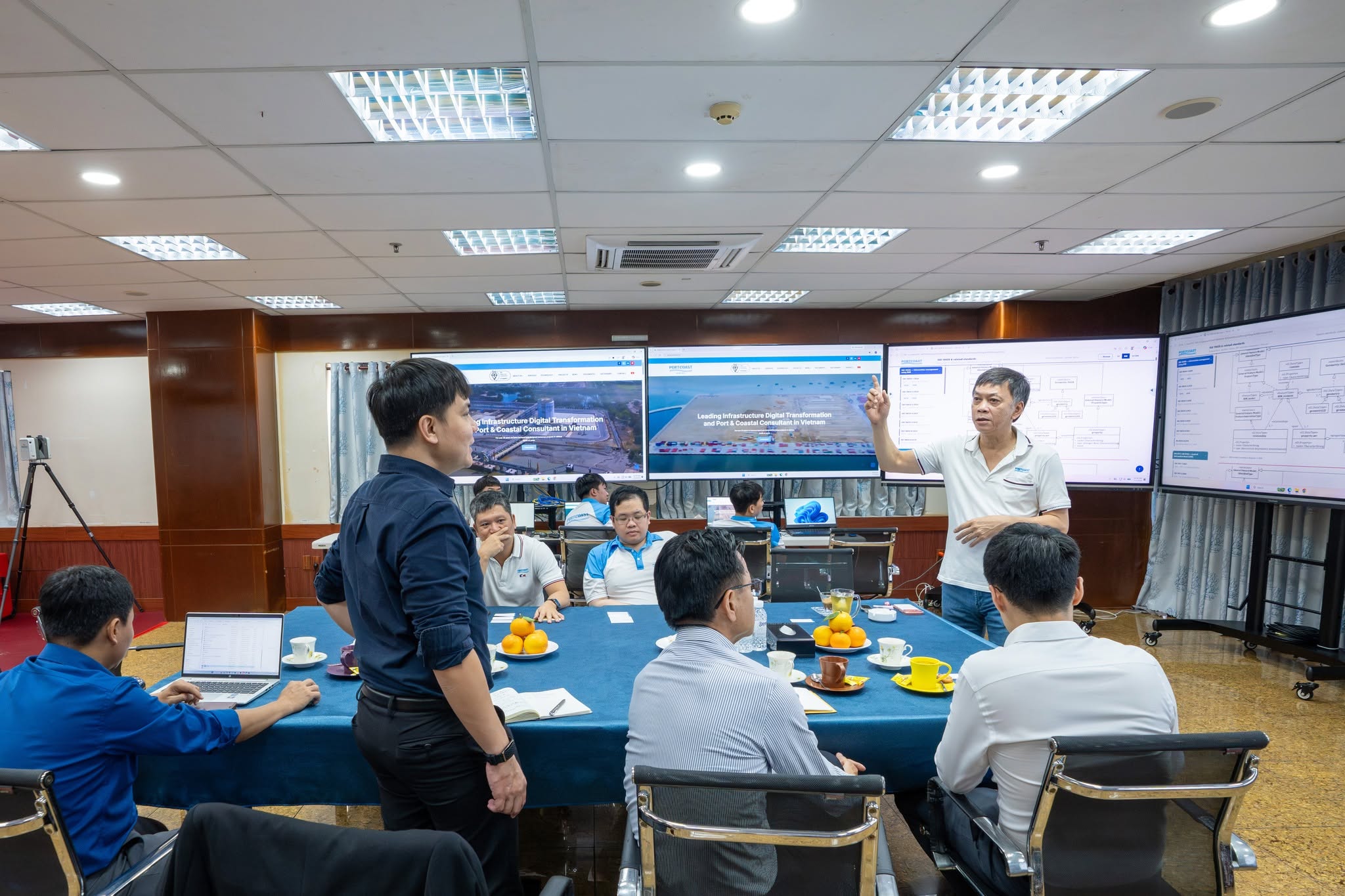 Portcoast đón tiếp đoàn chuyên gia Glodon, trao đổi giải pháp chuyển đổi số cho ngành xây dựng và hạ tầng