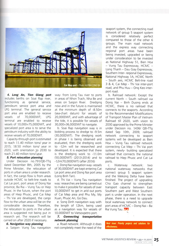 Seaport Group 5 - From plans to solutions to improve effectiveness (Issue 2)