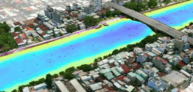Xem mô hình số 3D kênh rạch lần đầu tiên thực hiện tại Việt Nam