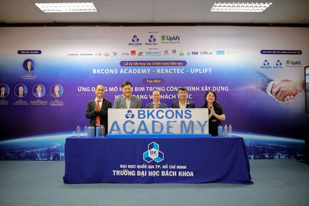 Ký kết giữa BKCons - REACTEC - UPLIFT và tọa đàm ứng dụng mô hình BIM trong công trình xây dựng