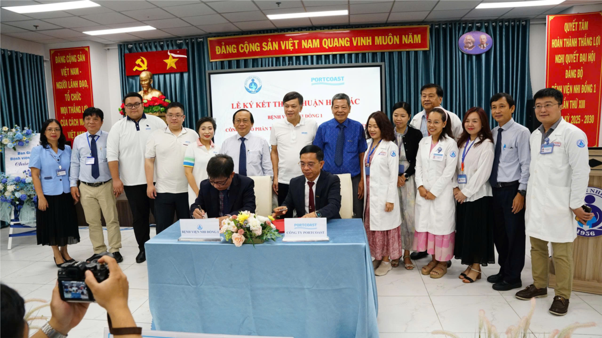 BỆNH VIỆN NHI ĐỒNG 1 VÀ PORTCOAST KÝ KẾT THỎA THUẬN HỢP TÁC TOÀN DIỆN